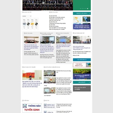 Thiết kế website Viện khoa học