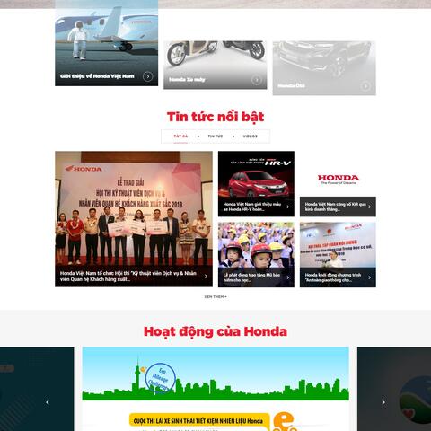 Thiết kế website Ôtô- Xe máy
