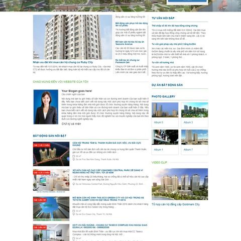 Thiết kế website bất động sản
