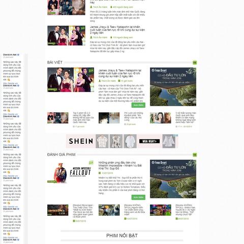 Thiết kế website điện ảnh ấn tượng