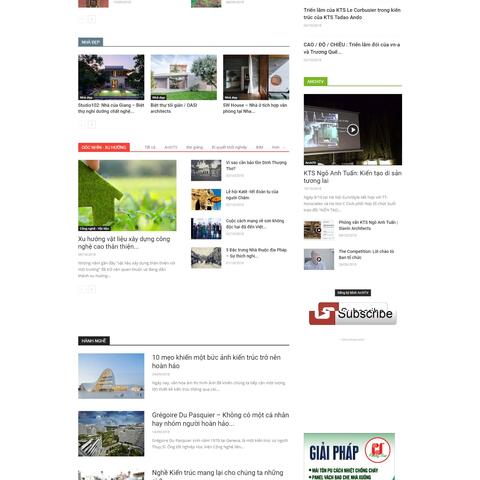 Thiết kế website kiến trúc độc đáo chuyên nghiệp