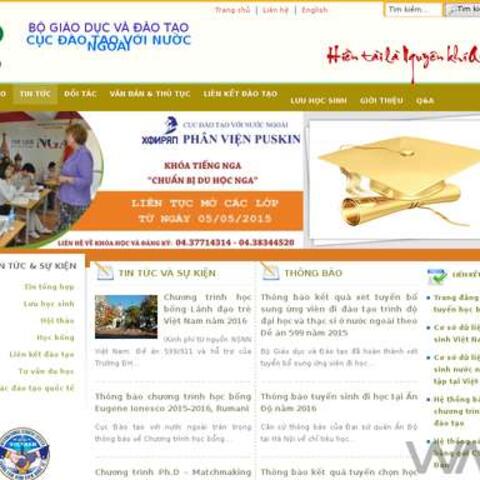 Học bổng - Thông tin du học - Thiết kế website chuyên nghiệp
