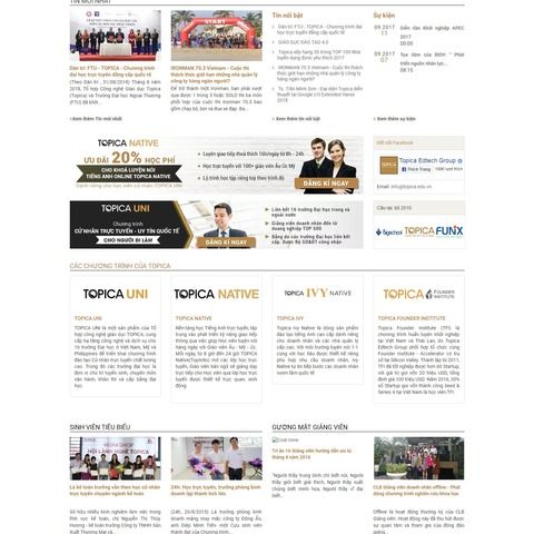 Thiết kế website Đào tạo trực tuyến chuyên nghiệp