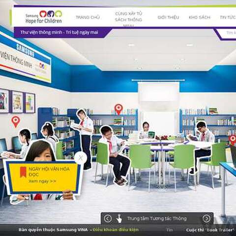 Thiết kế web thư viện điện tử ấn tượng chuyên nghiệp chuẩn SEO