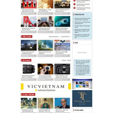 Thiết kế website nghệ thuật ấn tượng