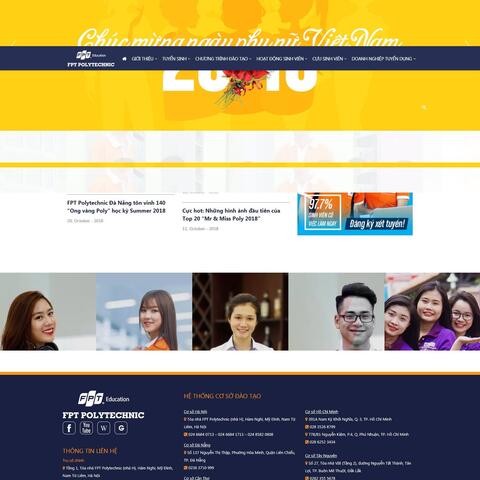 Thiết kế website trường cao đẳng chuyên nghiệp