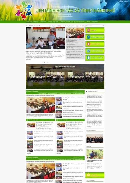 Thiết kế website nhà nước 41 (Liên minh HTX)