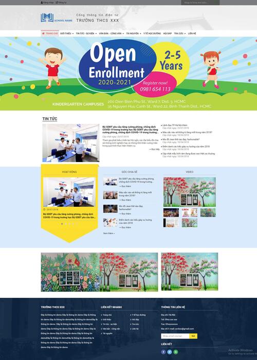 Thiết kế website Edu 38