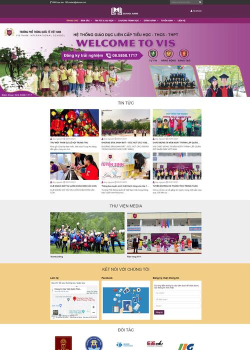 Thiết kế website Edu 25