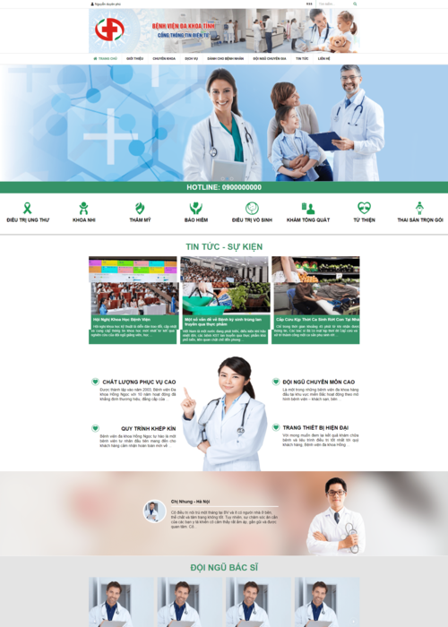 Lập website bệnh viện 24