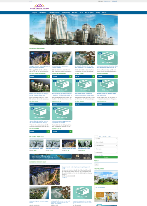 Tạo website bất động sản 109