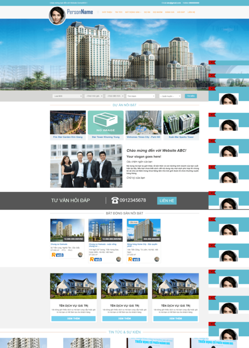 Làm web bất động sản 110