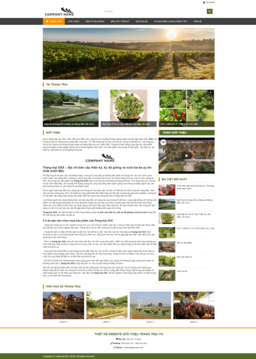 Thiết kế website giới thiệu trang trại 119