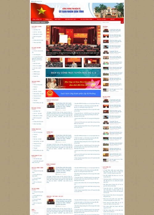 Tạo website UBND tỉnh 14