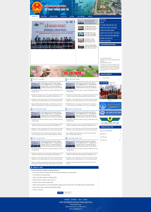 Thiết kế website Sở giao thông vận tải 23