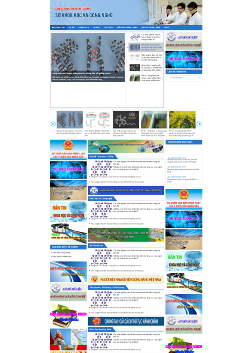 Làm web Sở Khoa học công nghệ 24