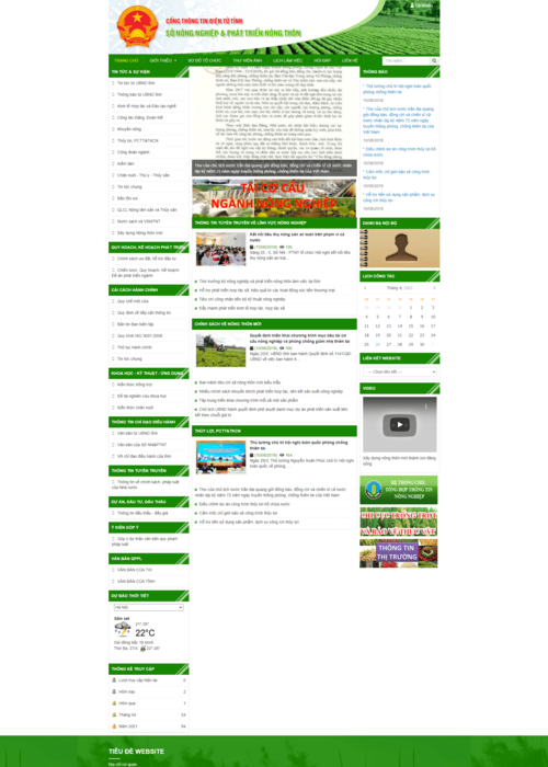 Làm website Sở nông nghiệp và phát triển nông thôn 27