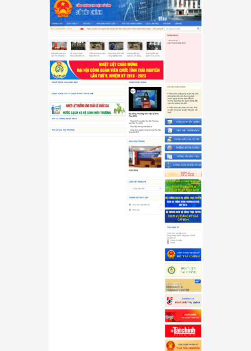 Xây dựng website Sở tài chính 28