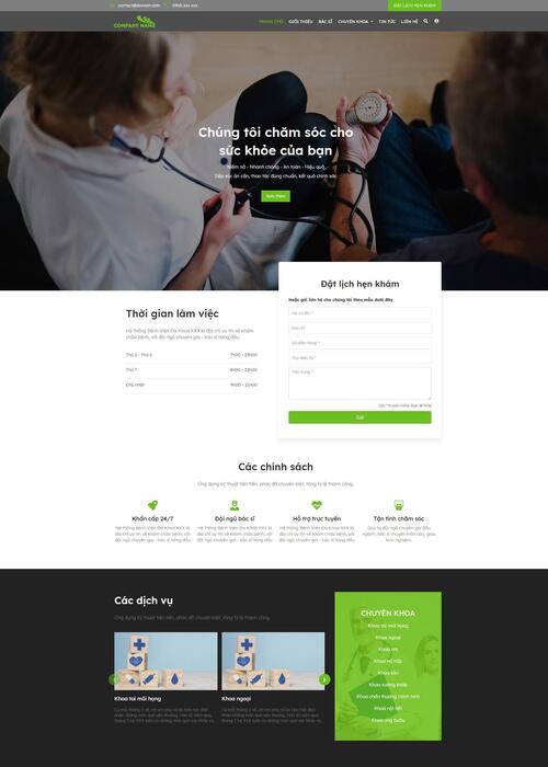 Thiết kế website bệnh viện 41