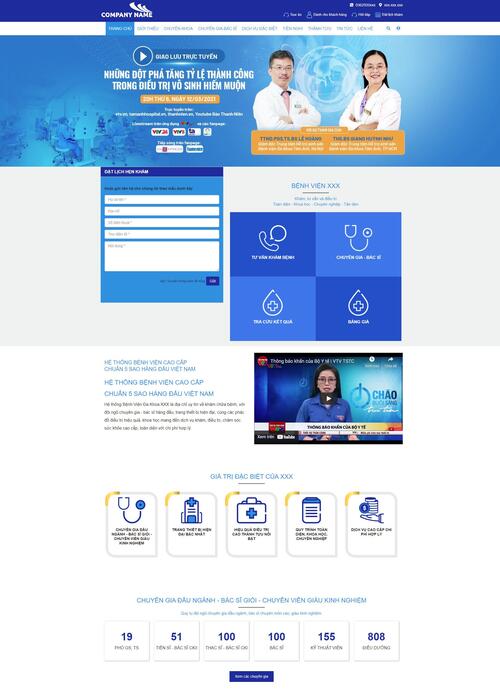 Thiết kế website bệnh viện 42