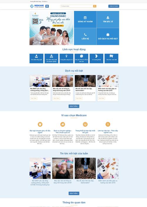 Thiết kế website bệnh viện 43