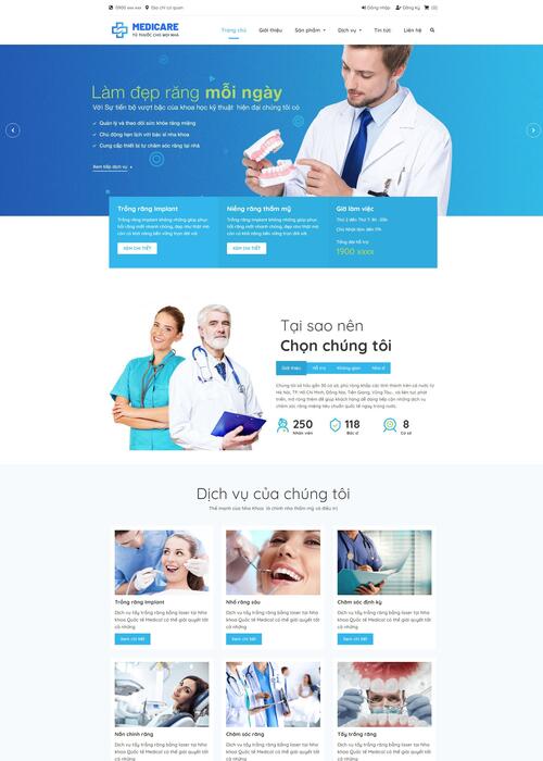 Thiết kế website bệnh viện 52