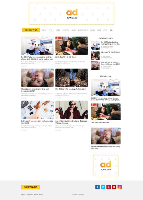 Thiết kế website tin tức 33