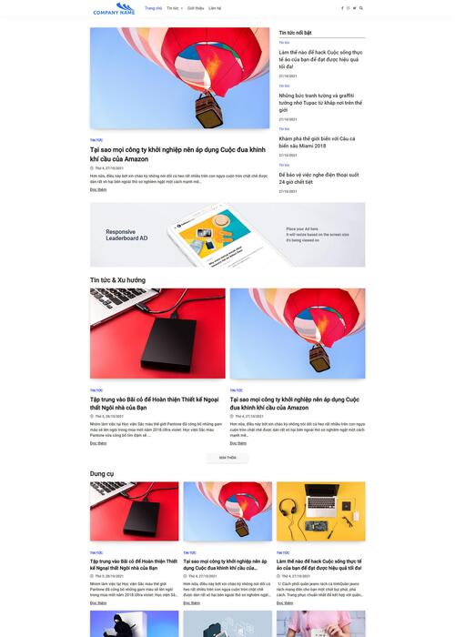 Thiết kế website tin tức 44