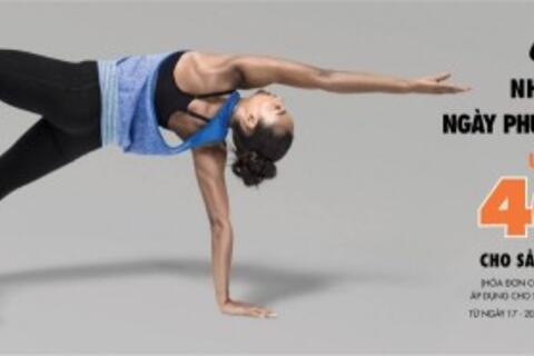 Khuyến mãi thời trang Nike giảm giá 40% mừng ngày Phụ Nữ
