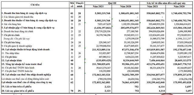 Năm Bảy Bảy (NBB): Quý 3/2021 thoát lỗ nhờ chuyển nhượng dự án, 9 tháng thực hiện 74% chỉ tiêu lợi nhuận với 335 tỷ đồng - Ảnh 1.