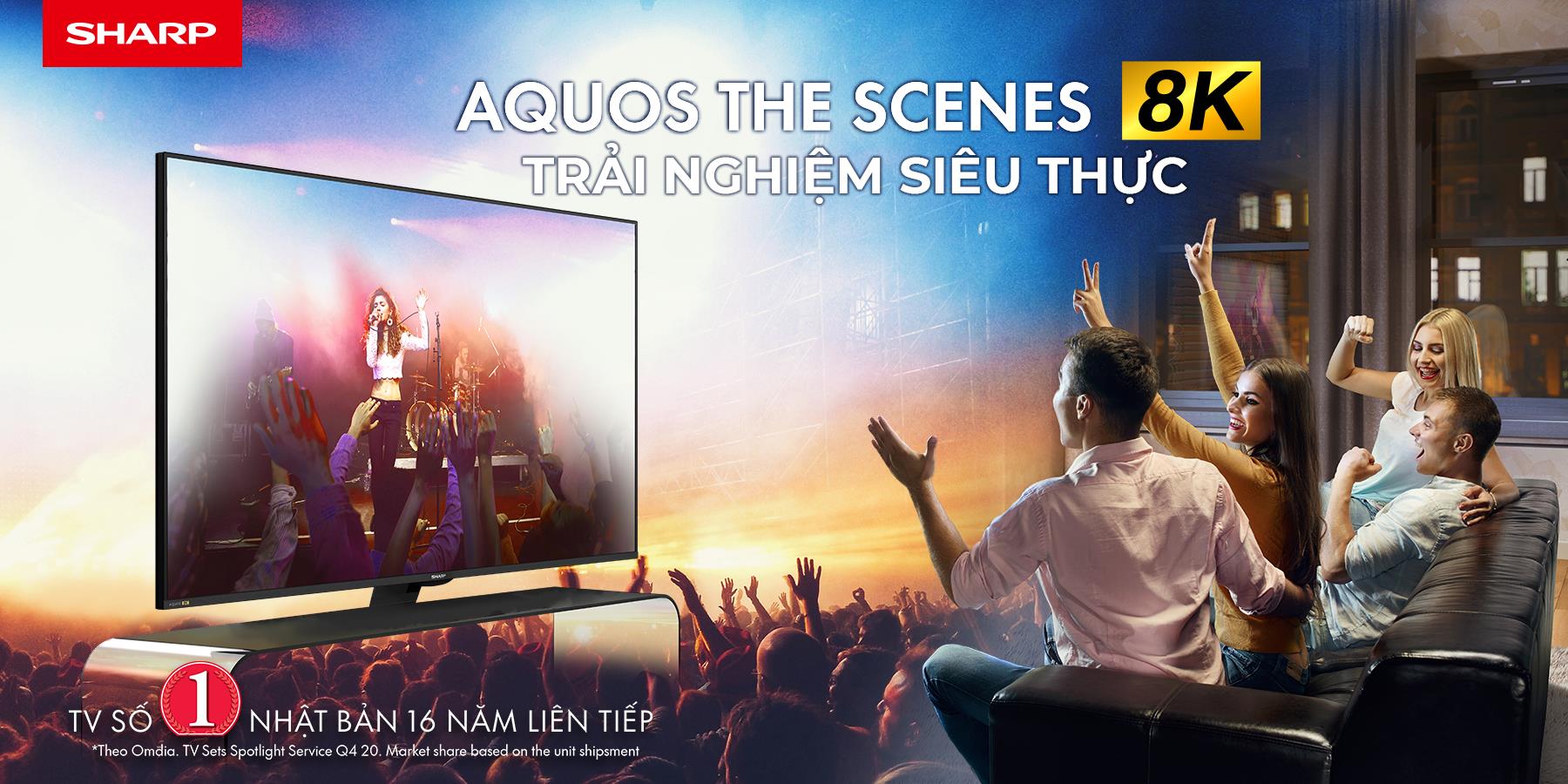 Sharp ra mắt TV 8K mới - siêu phẩm giải trí cho trải nghiệm siêu thực - Ảnh 1. Sharp ra mắt TV 8K mới - siêu phẩm giải trí cho trải nghiệm siêu thực - Ảnh 1.
